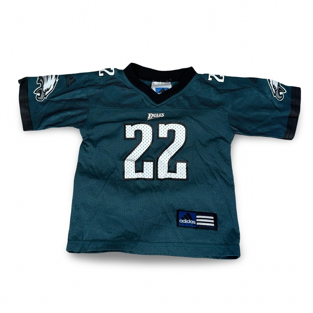 Vintage Adidas Philadelphia Eagles Duce Staley 22 Jersey Green Toddler Kids 2T